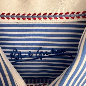 Robert Graham Blue and White Patterned Shirt